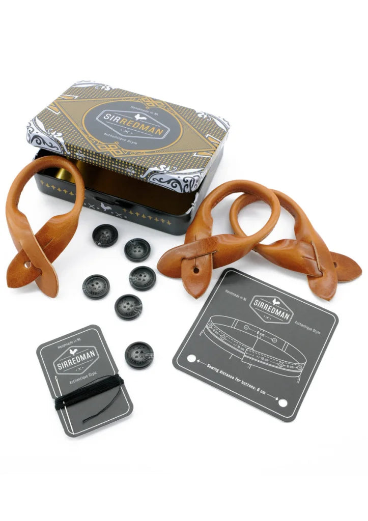 Hosenträger Classic Accessoires Rindleder cognac - cognac