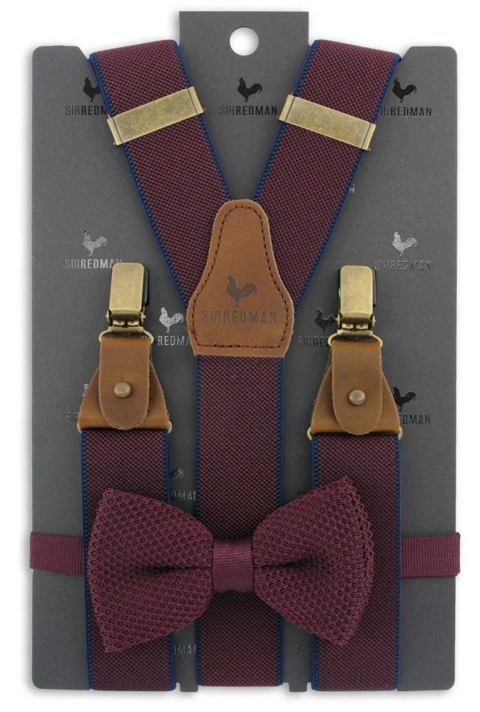 Hosenträger Gentleman Set Crushed Berry - aubergine