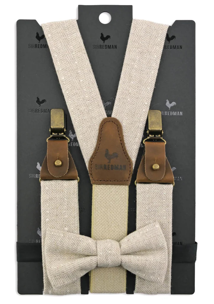 Hosenträger Gentleman Set Douglas Tweed - beige