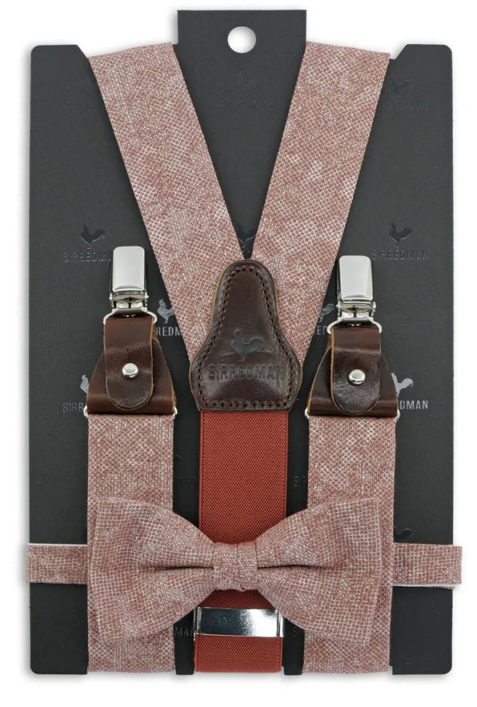 Hosenträger Gentleman Set Sposo Stiloso blush - antiek