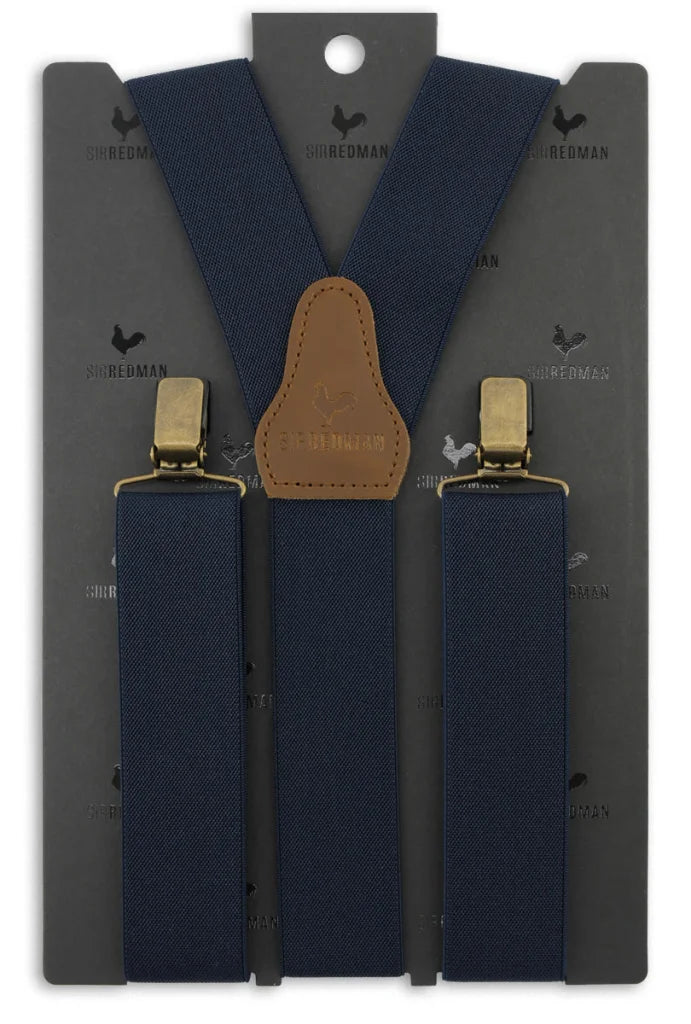 Hosenträger Gentleman’s marineblau Elastik - marineblau