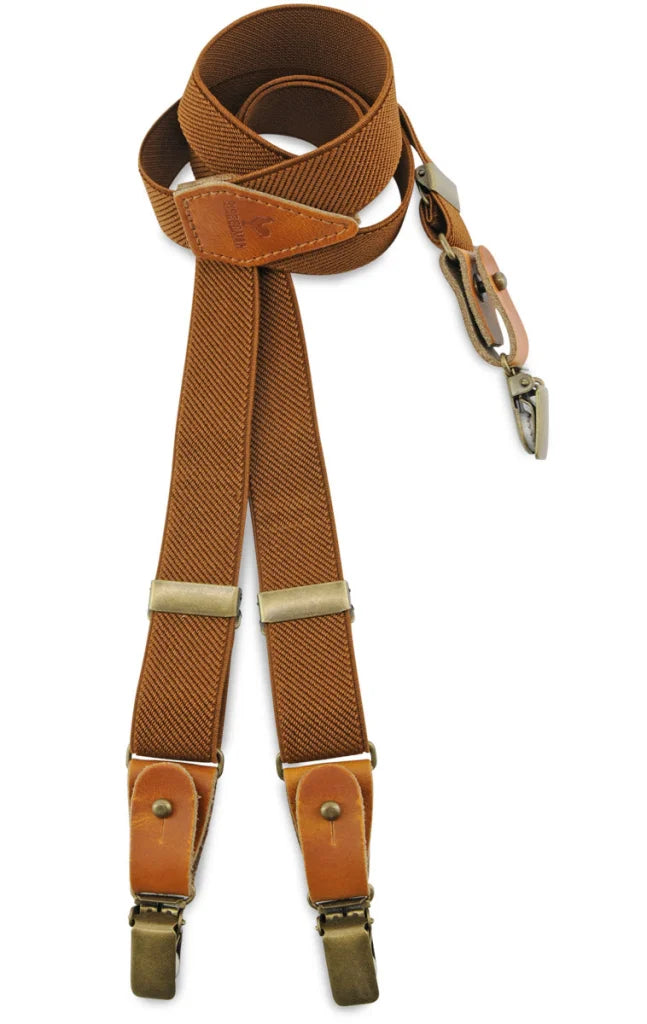 Hosenträger Kids Gentleman Set Cody Cognac - cognac