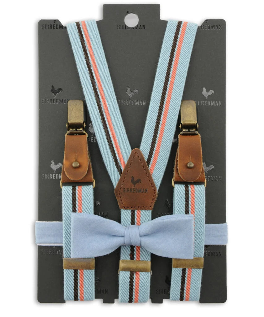 Hosenträger Kids Gentleman Set Denim Buddy - hellblau
