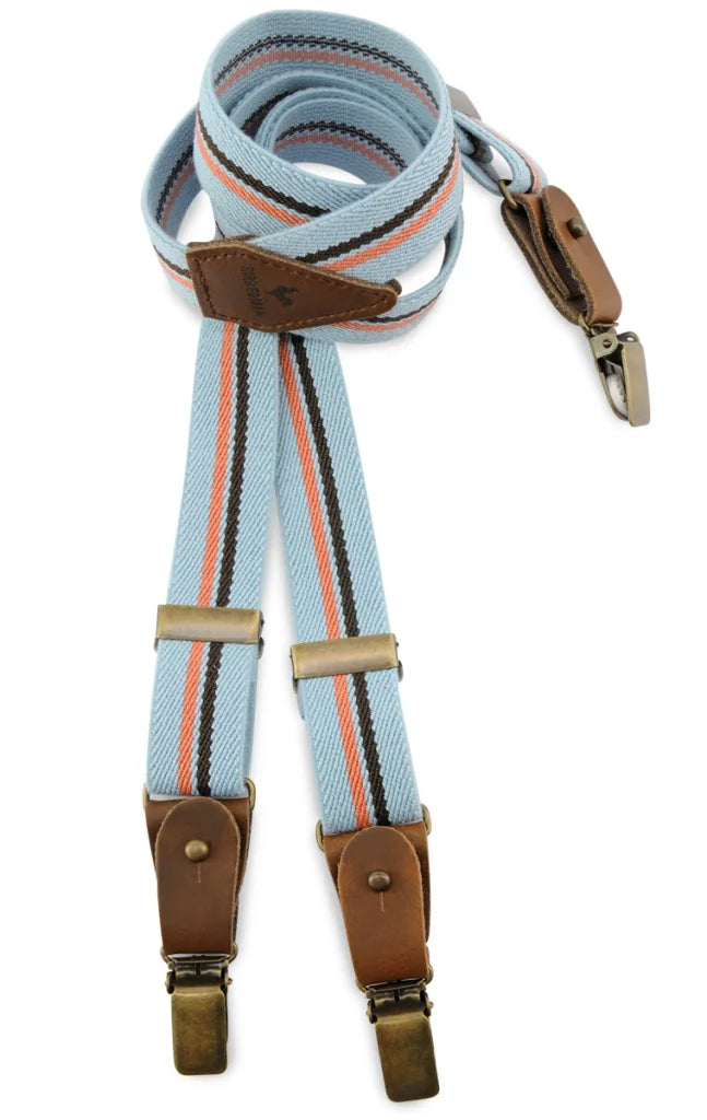 Hosenträger Kids Gentleman Set Denim Buddy - hellblau