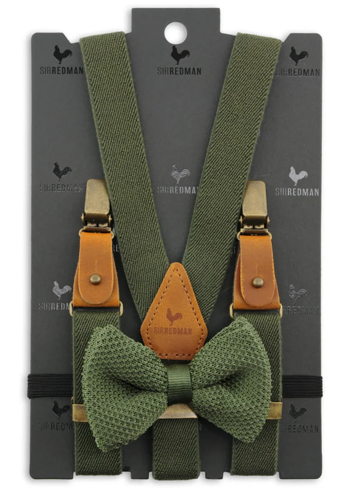 Hosenträger Kids Gentleman Set Glenn Green - grün