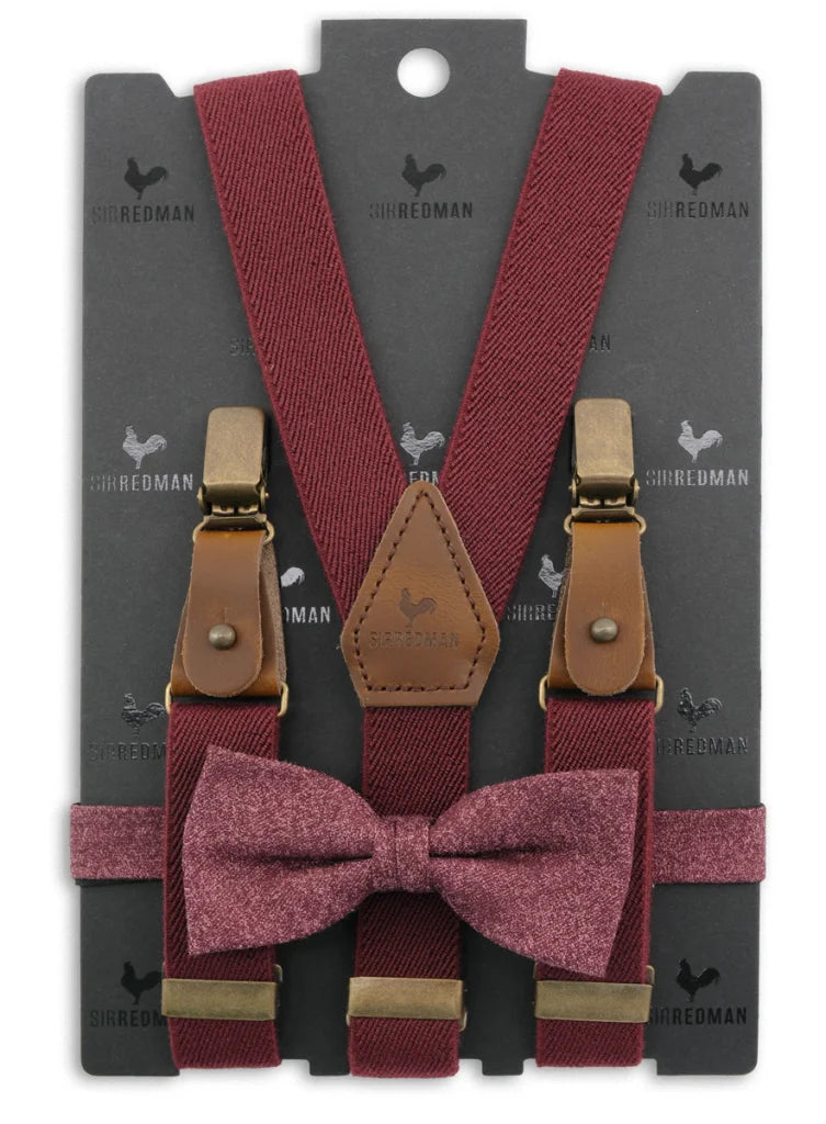 Hosenträger Kids Gentleman Set Perfect Buck - mauve