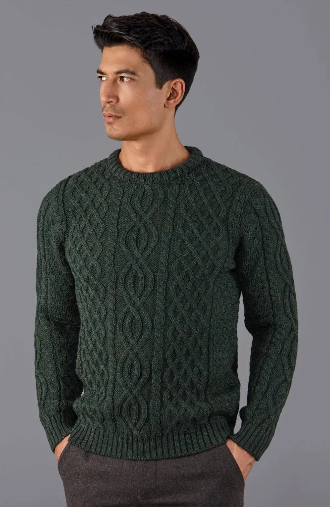 Jarvis Aran Kabelpullover aus 100% britischer Wolle