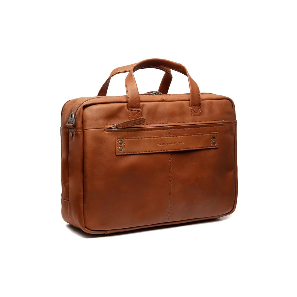 Laptop-Tas aus Leder - The Chesterfield Brand Ryan Cognac