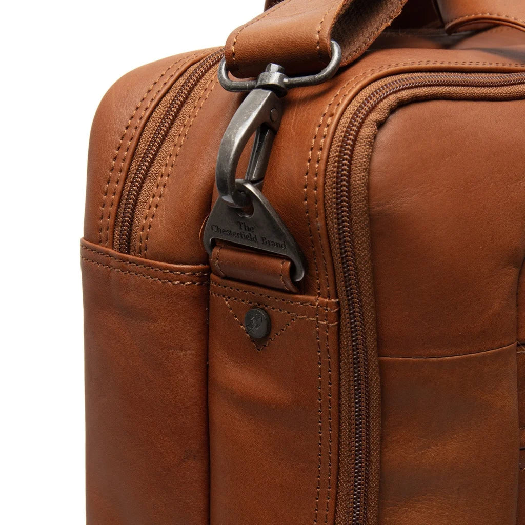 Laptop-Tas aus Leder - The Chesterfield Brand Ryan Cognac