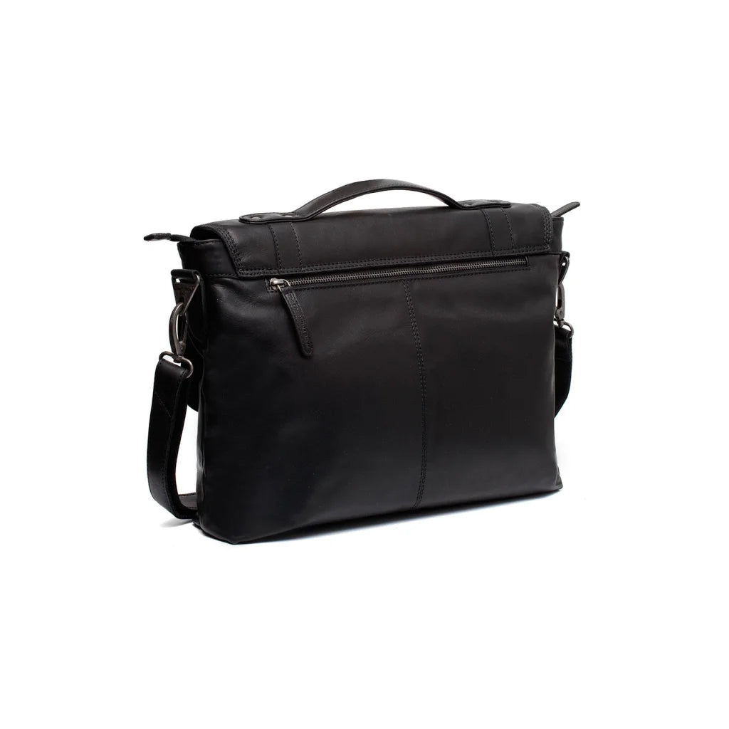 Leder-Laptoptasche - The Chesterfield Brand Veneto Schwarz