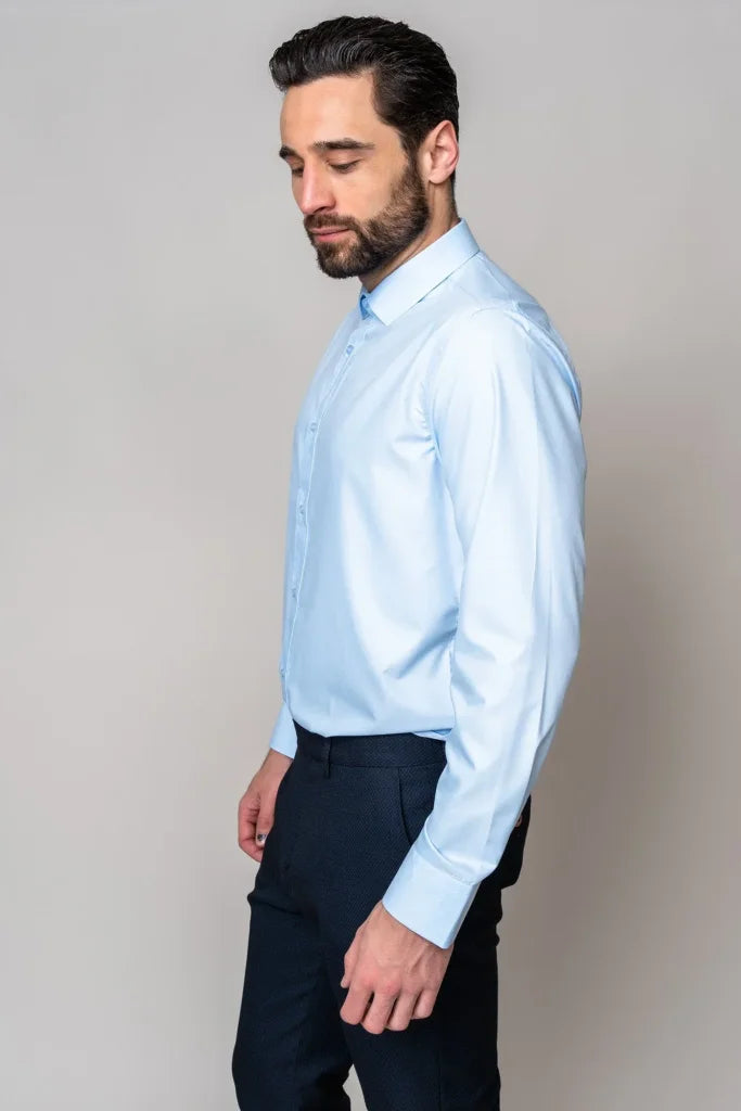 Marc Darcy – Hemd Carter Himmelblau - overhemd