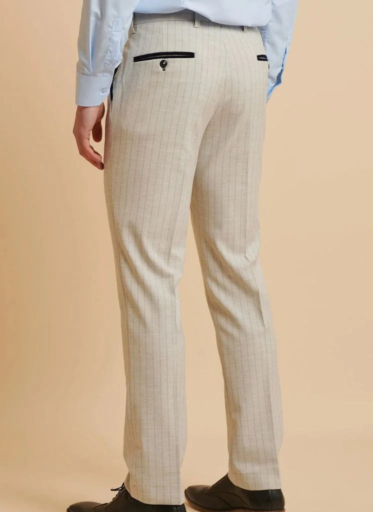 Marc Darcy - Hose Grant Stone Pinstripe