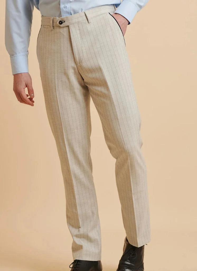 Marc Darcy - Hose Grant Stone Pinstripe