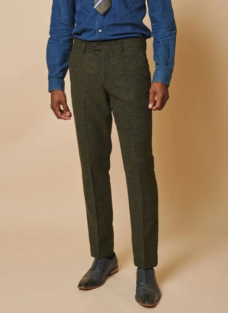 Marc Darcy - Hose Marlow Olive Tweed