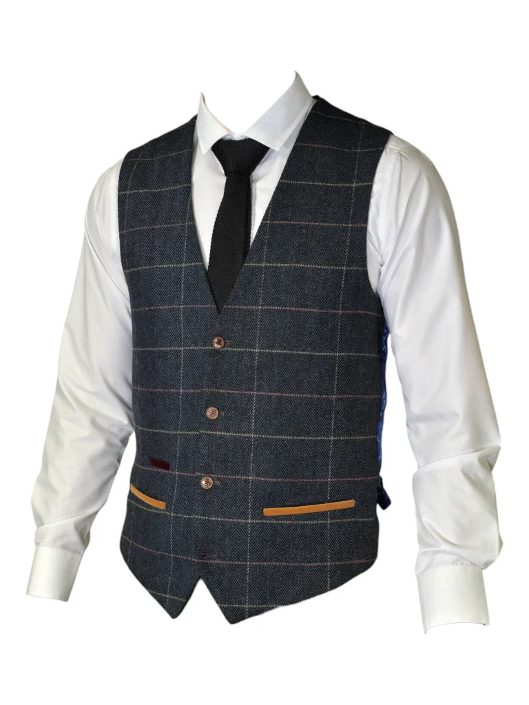 Marc Darcy - Weste Eton Tweed - Weste