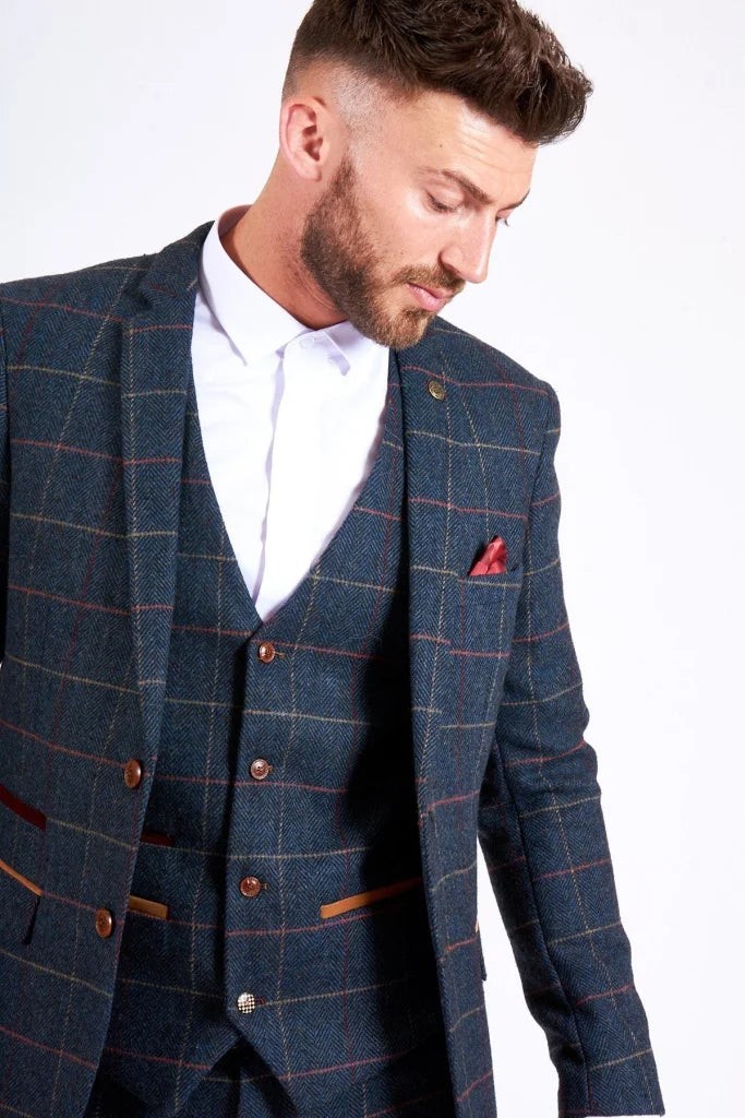 Dreiteiliger Anzug Tweed Eton - driedelig pak