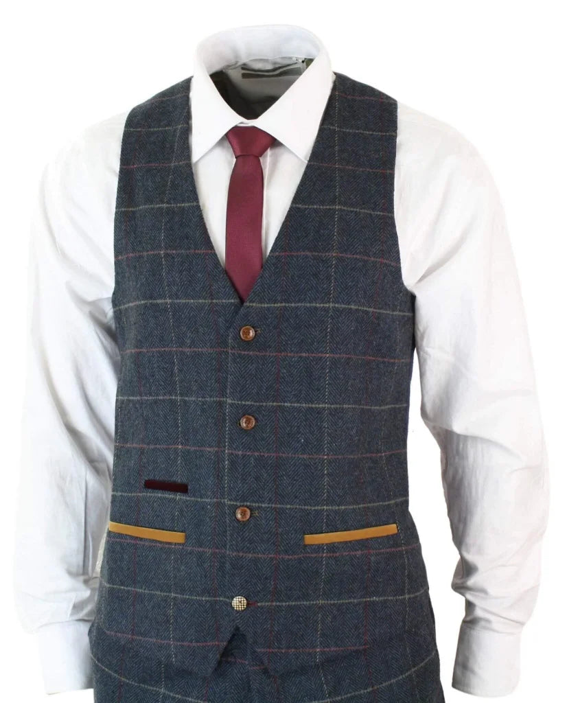 Dreiteiliger Anzug Tweed Eton - driedelig pak