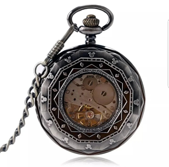 Steel Pocket Watch Arthur - gentleman set