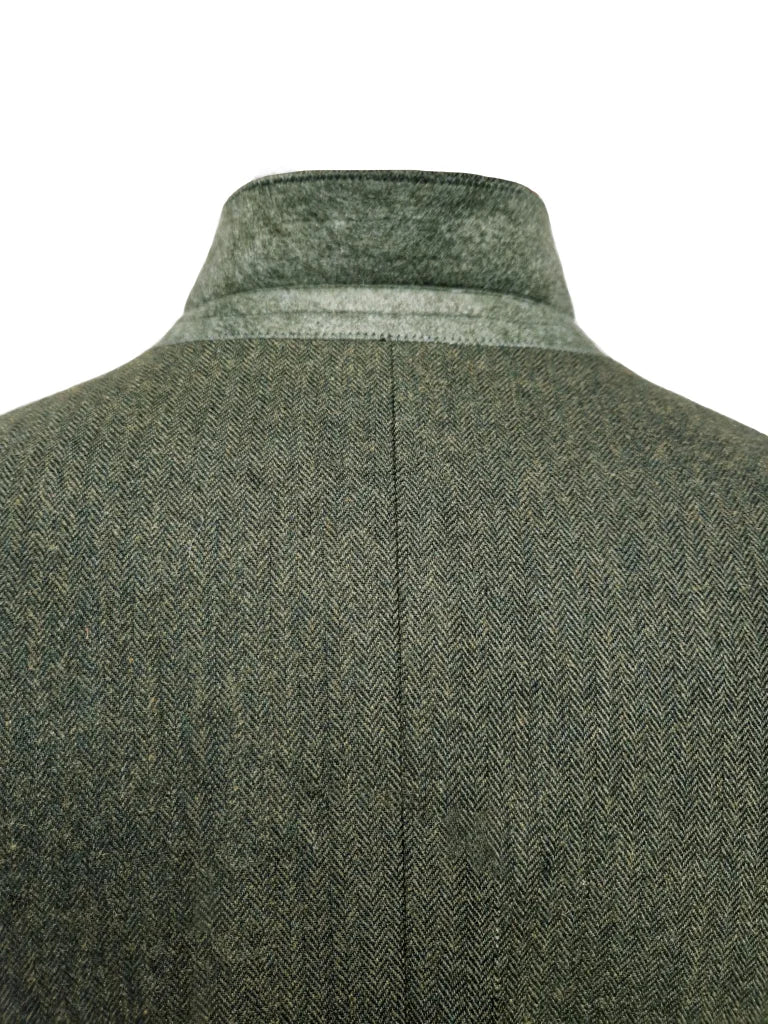 TAVERNY Chief - Herrenanzug Olive Tweed - driedelig pak